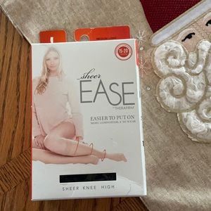 Therafirm sheer see compression knee high M